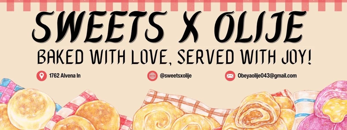 Sweets x Olije banner