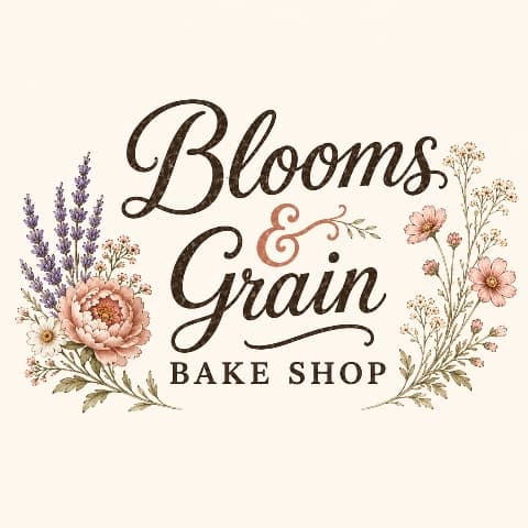 Blooms & Grain Bake Shop logo
