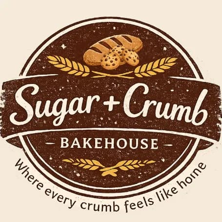 Sugar + Crumb Bakehouse logo