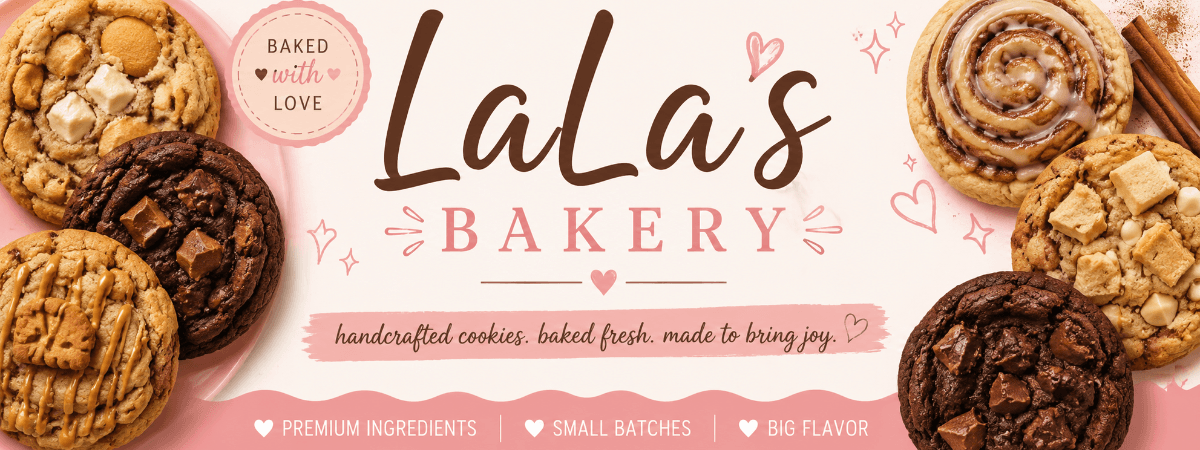 LaLa's Doughlicious Cookies & Swirls banner