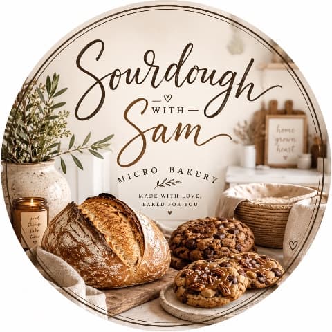 Sourdough with Sam logo