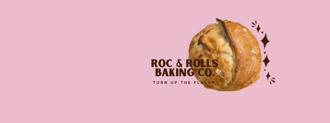 Roc and Rolls Baking Co. banner