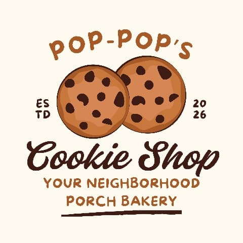Pop-pop's Cookie Shop logo