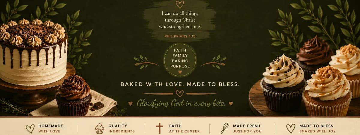 Cake'n for Christ banner