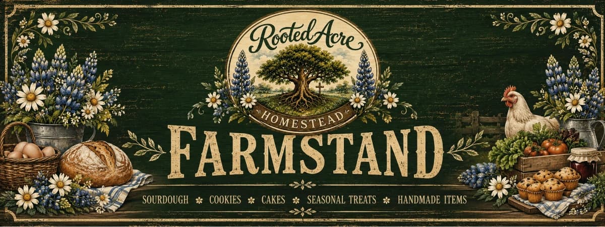 Rooted Acre Homestead banner