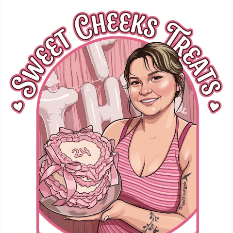 Sweet Cheeks Treats logo