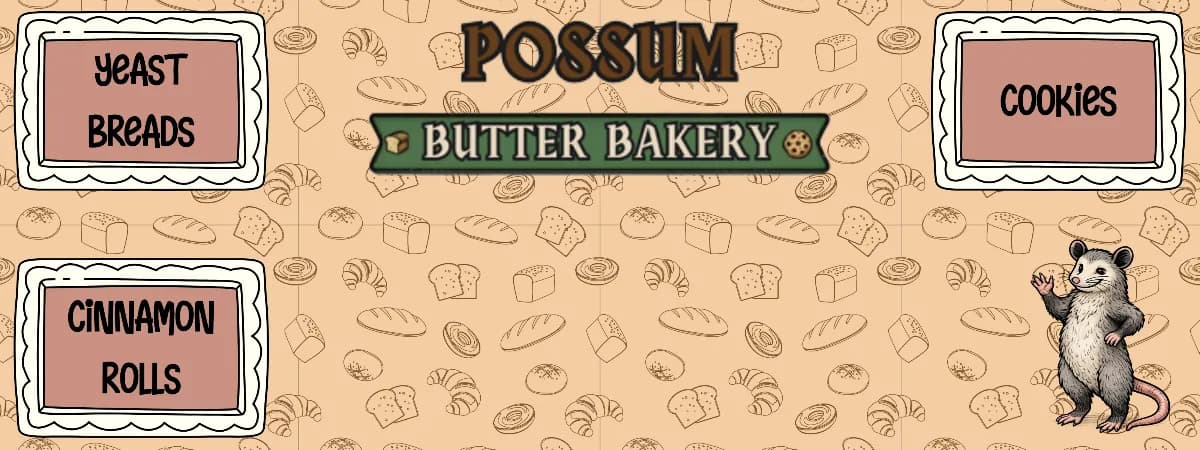 Possum Butter Bakery banner