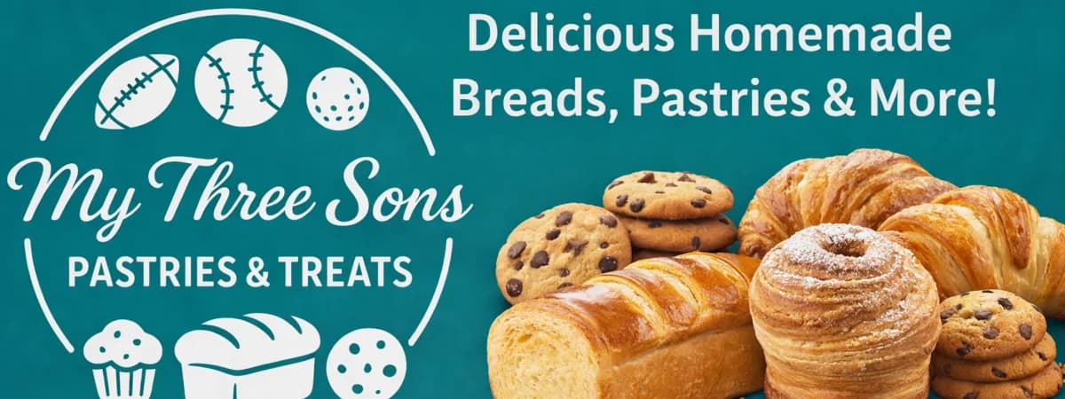 My Three Sons Pastries & Treats banner