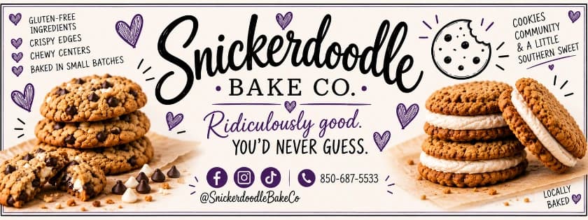 Snickerdoodle Bake Co. banner