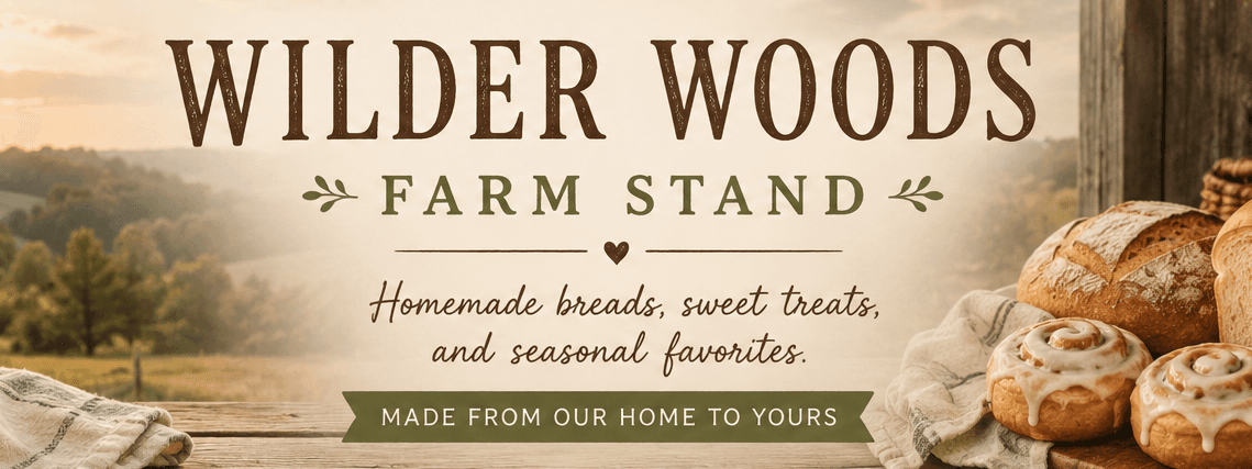 Wilder Woods Farm Stand banner