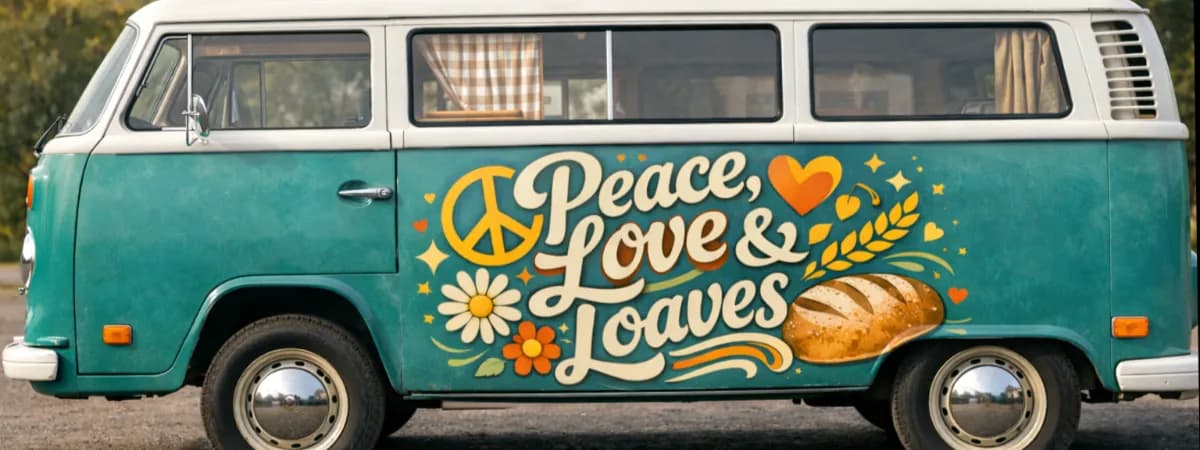 Peace Love and Loaves banner