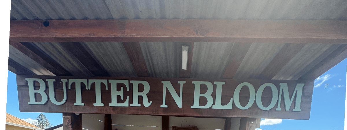 Butter n Bloom Farm Stand banner