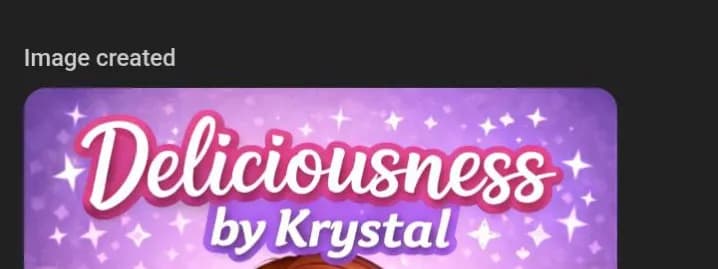 Deliciousness by Krystal banner
