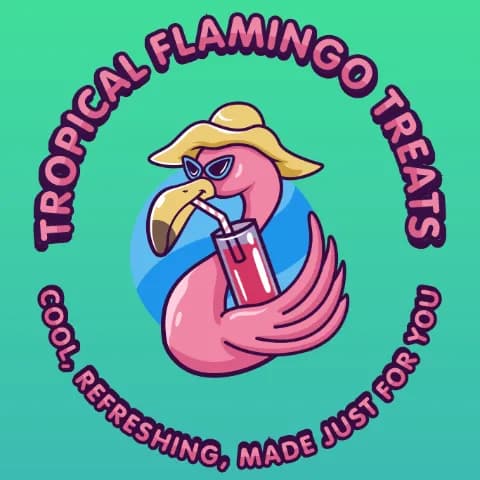 Tropical Flamingo Treats logo