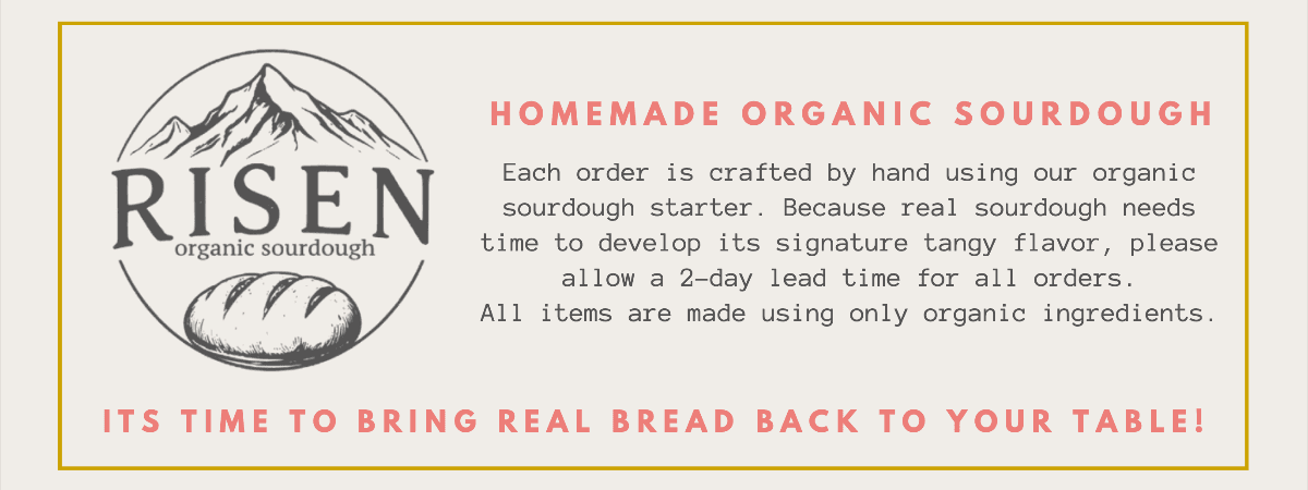 Risen Organic Sourdough banner