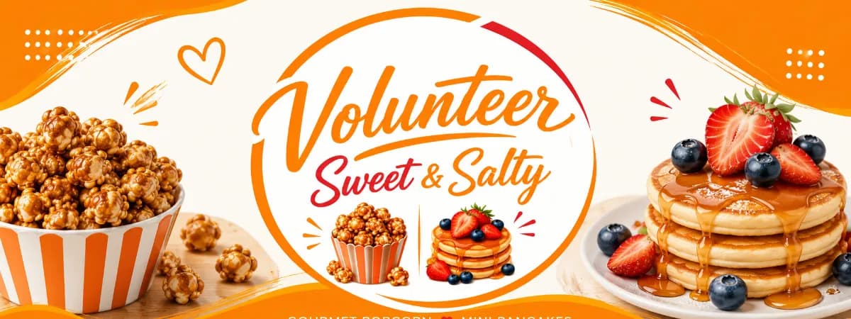 Volunteer Sweet & Salty banner