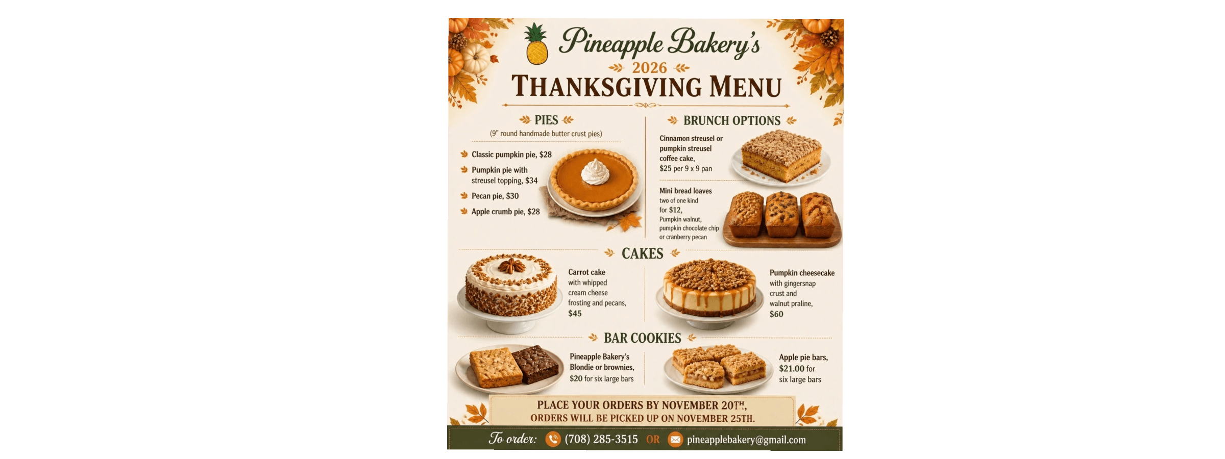 Pineapple Bakery banner