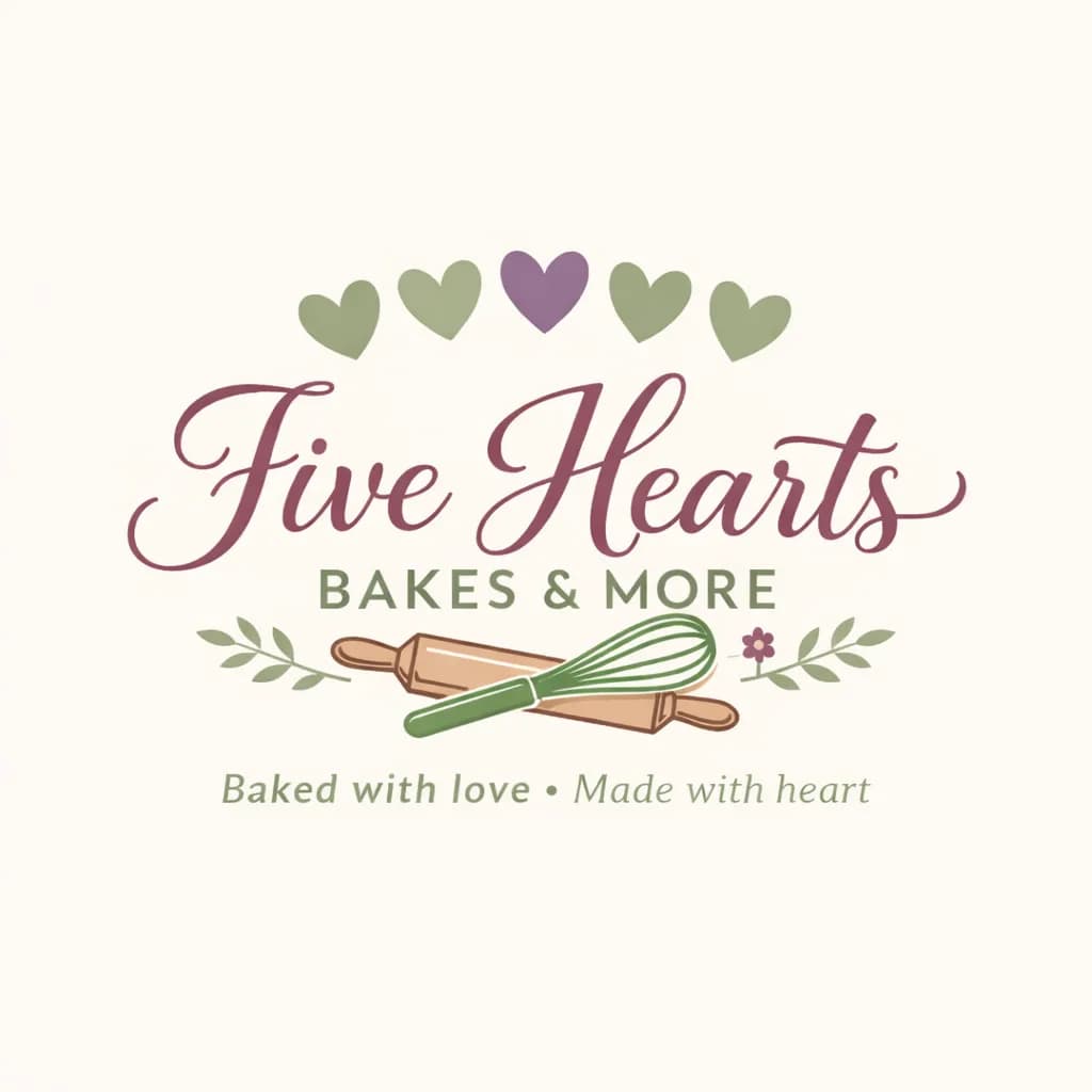 Five Hearts Bakes & More logo