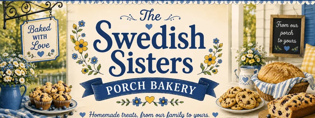Swedish Sisters Porch Bakery banner