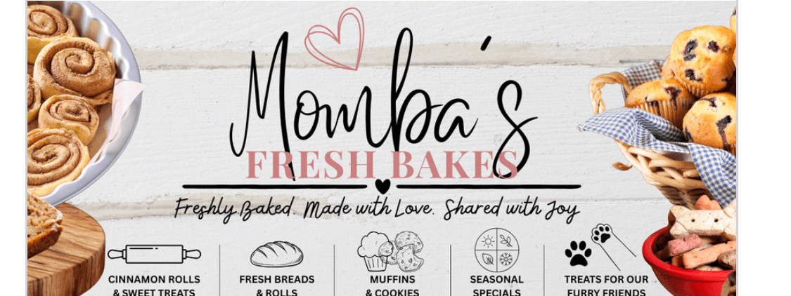 Momba's Fresh Bakes banner