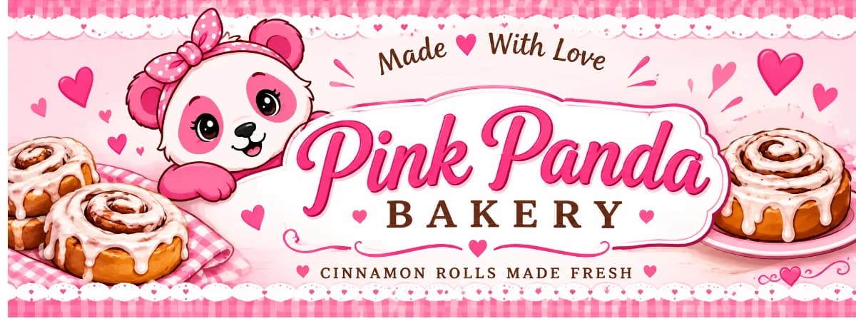 Pink Panda Bakery banner