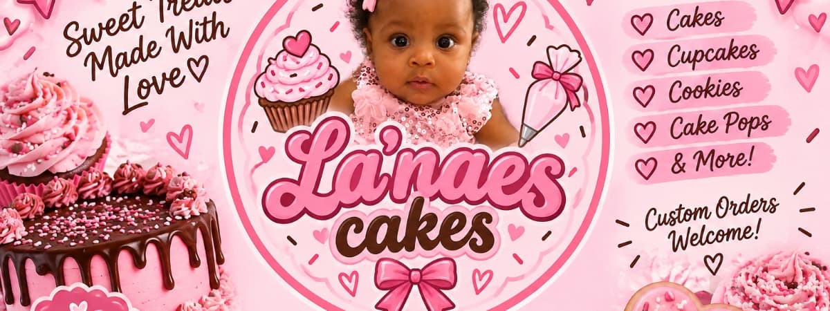 Lai’nae sweet cakes & treats banner