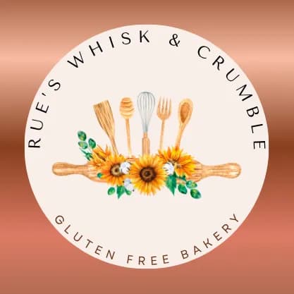 Rue's Whisk & Crumble logo